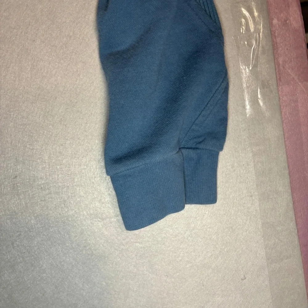 adidas Pullover Hoodie Small Blue Logo Kangaroo Pocket